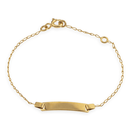 Bracelet Identité Or375 Rectangulaire