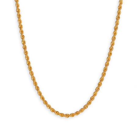 Collier or maille corde