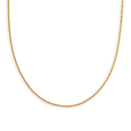 Collier chaîne or maille forçat miroir allégé