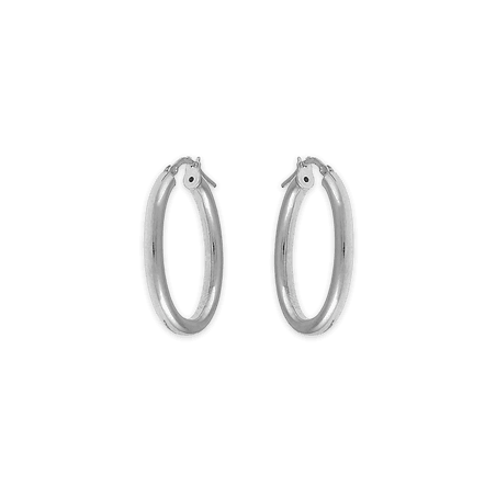 créoles ovales argent