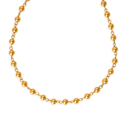 Collier grain d'or plaqué or