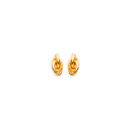 Boucles d'oreilles Or 750 Nœud antillais