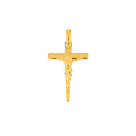 Croix Christ Or750 avec bélière