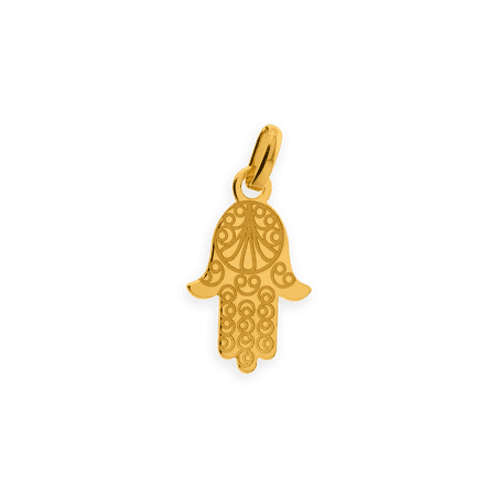 Pendentif Main de Fatima avec bélière Or750