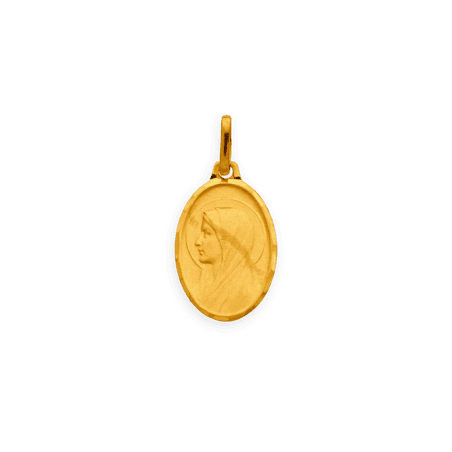 Médaille Or750 Madone Vierge De Lourdes avec bélière