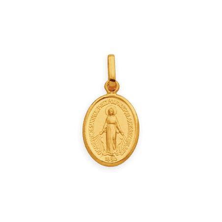 Médaille Or750 Vierge Miraculeuse avec bélière
