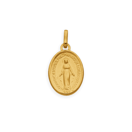 Médaille Or750 Vierge Miraculeuse avec bélière
