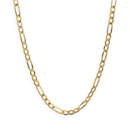 Collier or maille alternée