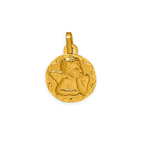Médaille Or375 Ange avec bélière