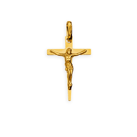 Croix Christ Or375 avec bélière