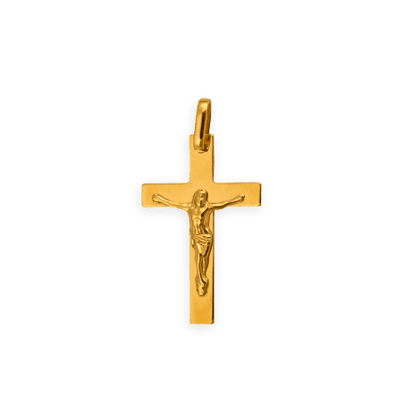 Croix Christ Or375 avec bélière