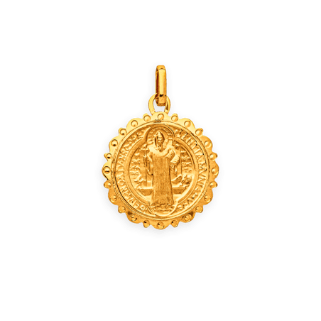 Médaille Or750 Saint-Benoit avec bélière