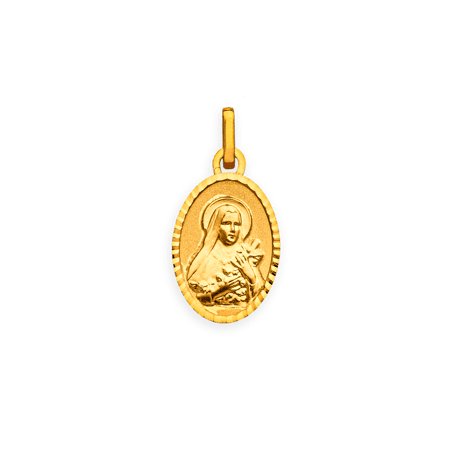 Médaille Or750 Sainte-Thérèse avec bélière