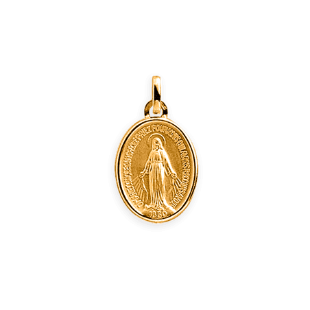 Médaille Or375 Vierge Miraculeuse avec bélière