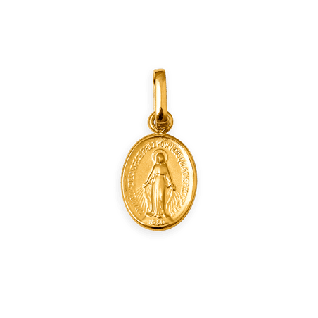 Médaille Or375 Vierge Miraculeuse avec bélière