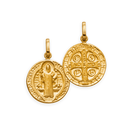 Médaille Or375 Saint Benoit avec bélière