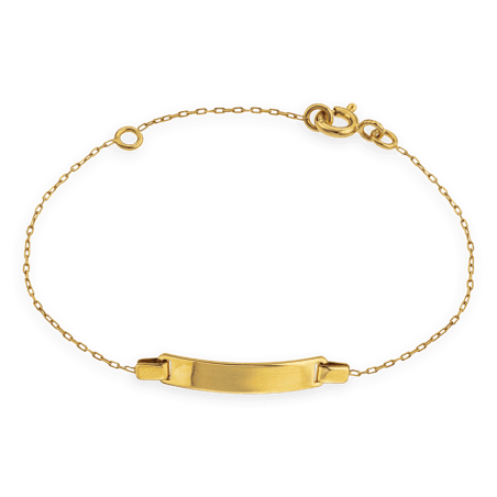 Bracelet Identité Or375 Rectangulaire