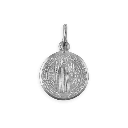 Médaille Saint-Benoit Argent925 avec bélière