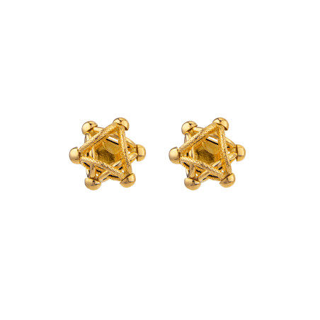 Boucles D'oreilles Cyclone 12mm Or750